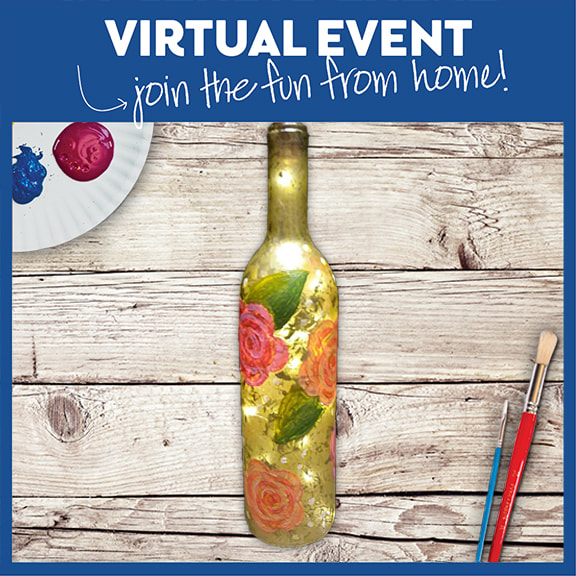 Introducing Our New Painting - A Bottle of house Wine Included!